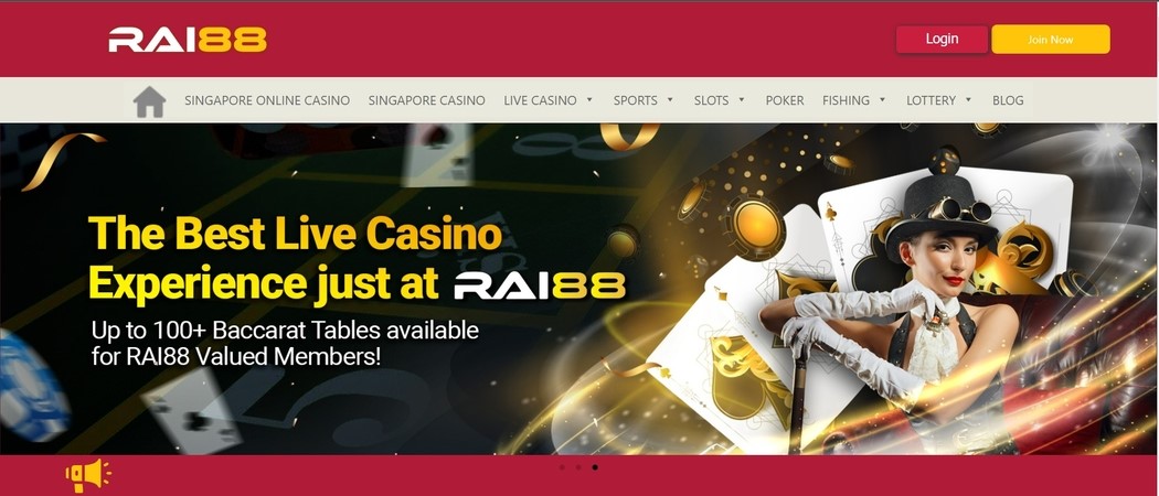 Ra88 Singapore Casino Website Homepage